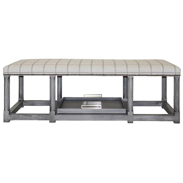 Vanguard Furniture Channing Aluminum Tia Cocktail Ottoman