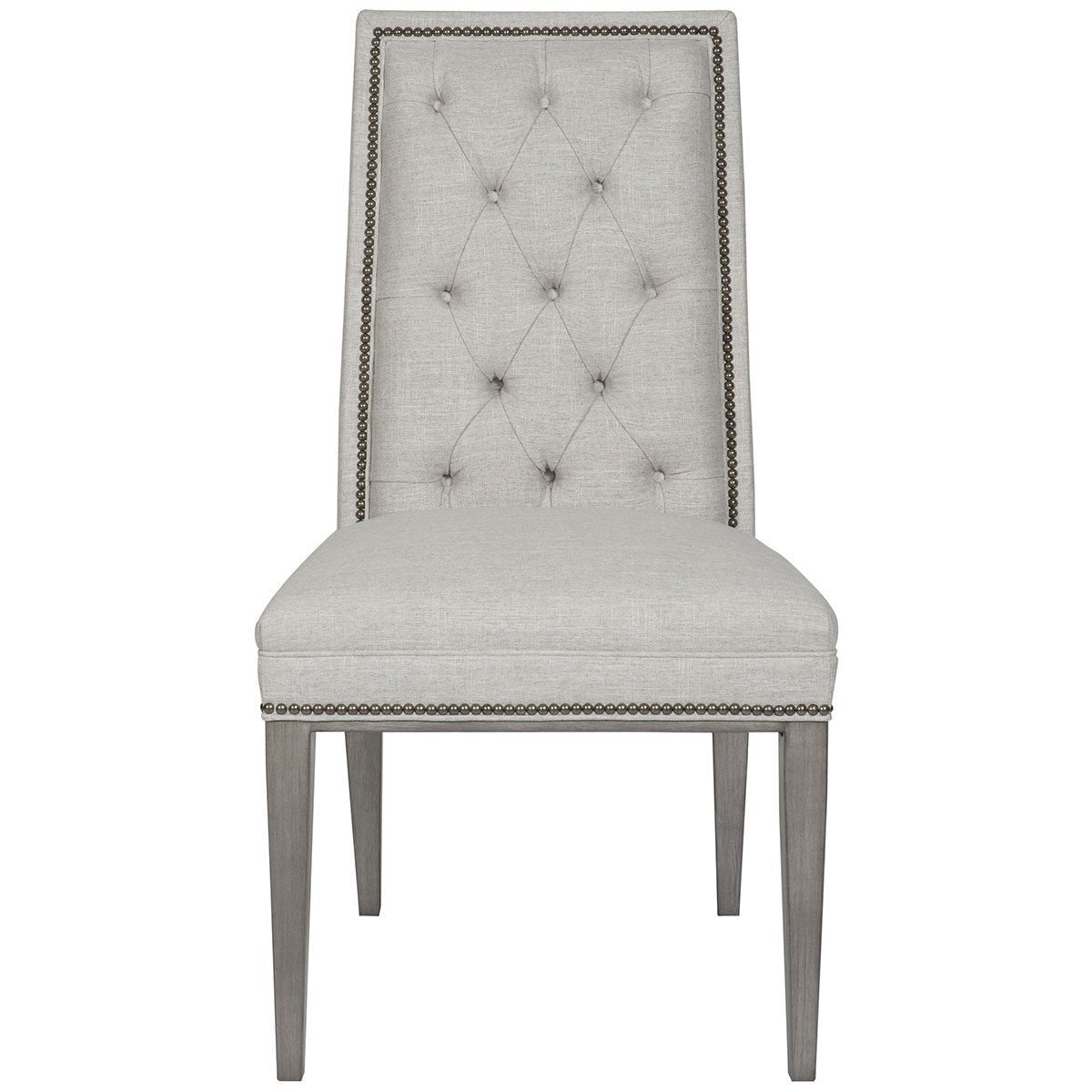 Vanguard Furniture Norfolk Nickel Hanover Button-Back Side Chair