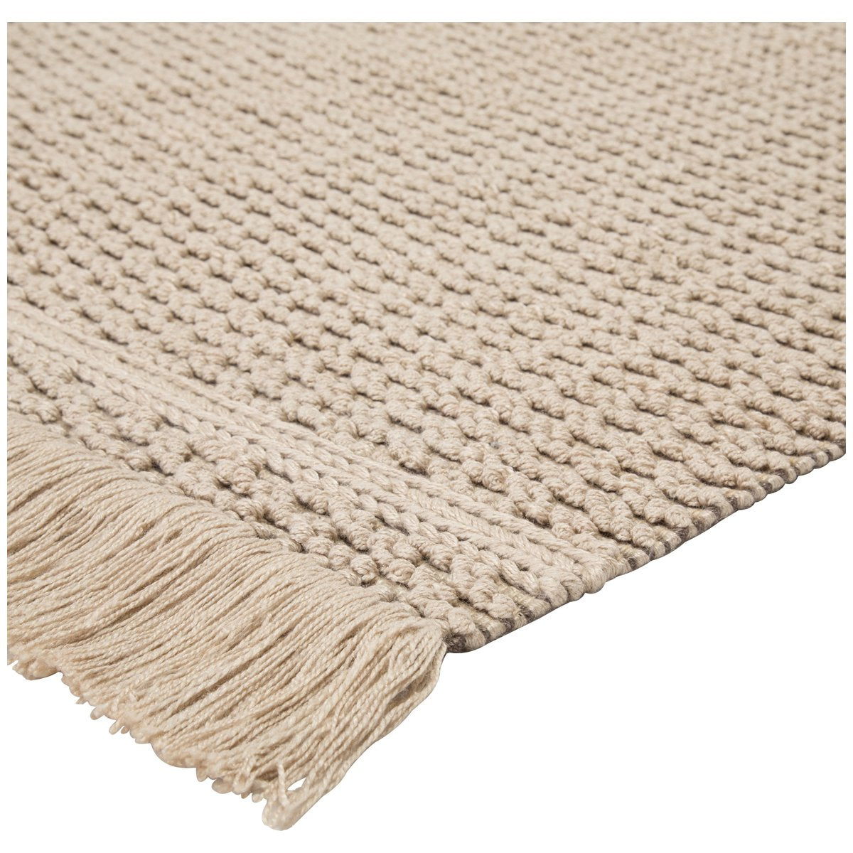 Jaipur Villa Soleil Solid Border Beige Dark Taupe VIL01 Rug