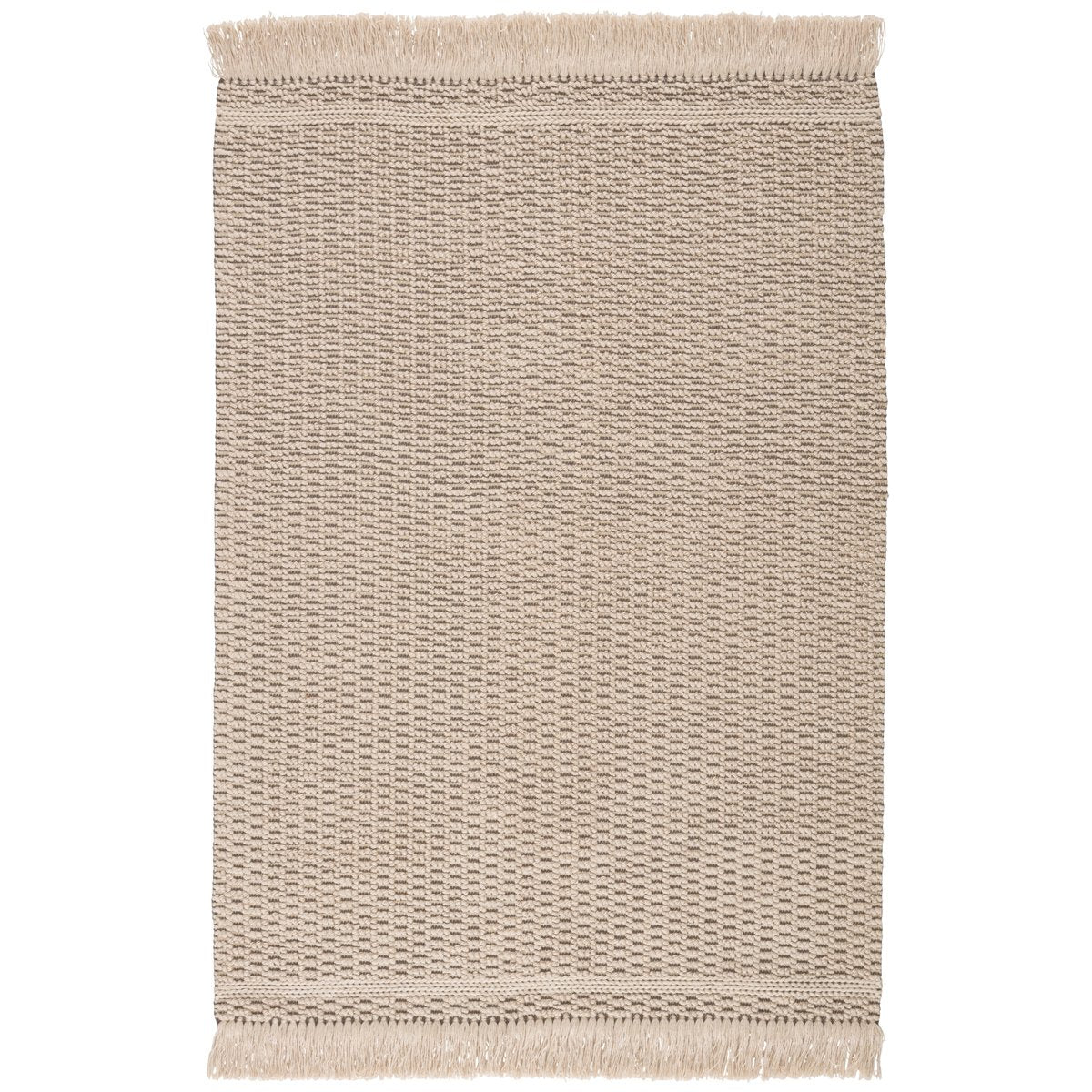 Jaipur Villa Soleil Solid Border Beige Dark Taupe VIL01 Rug