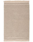 Jaipur Villa Soleil Solid Border Beige Dark Taupe VIL01 Rug