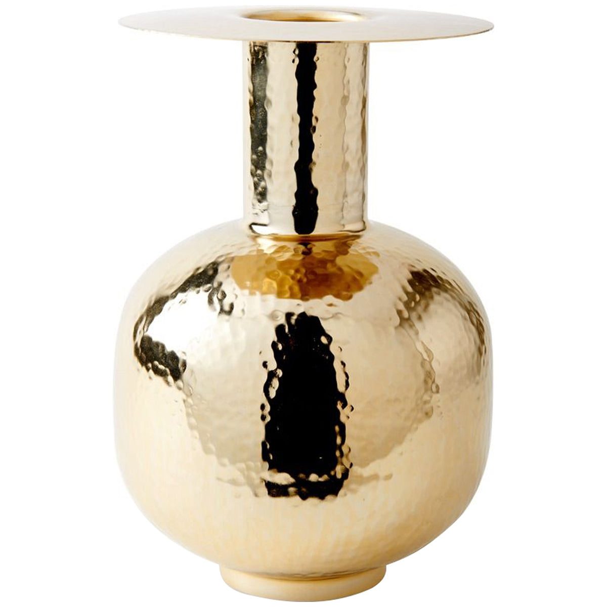 Villa &amp; House Vitale Large Vase, Brass Finish