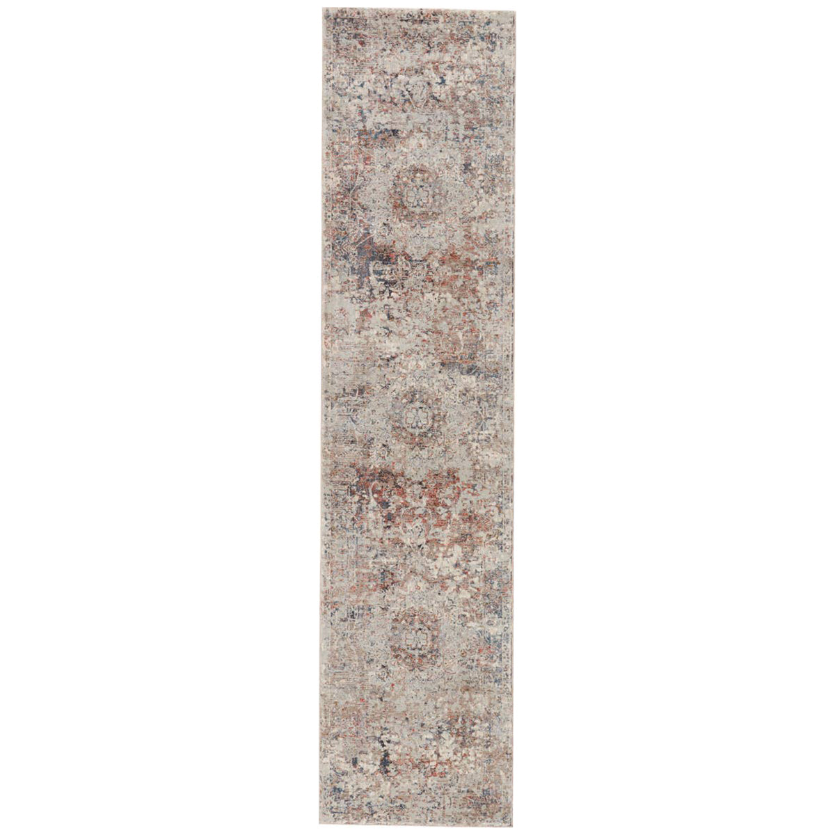 Jaipur Valentia Niran Medallion Gray Rust VLN02 Area Rug