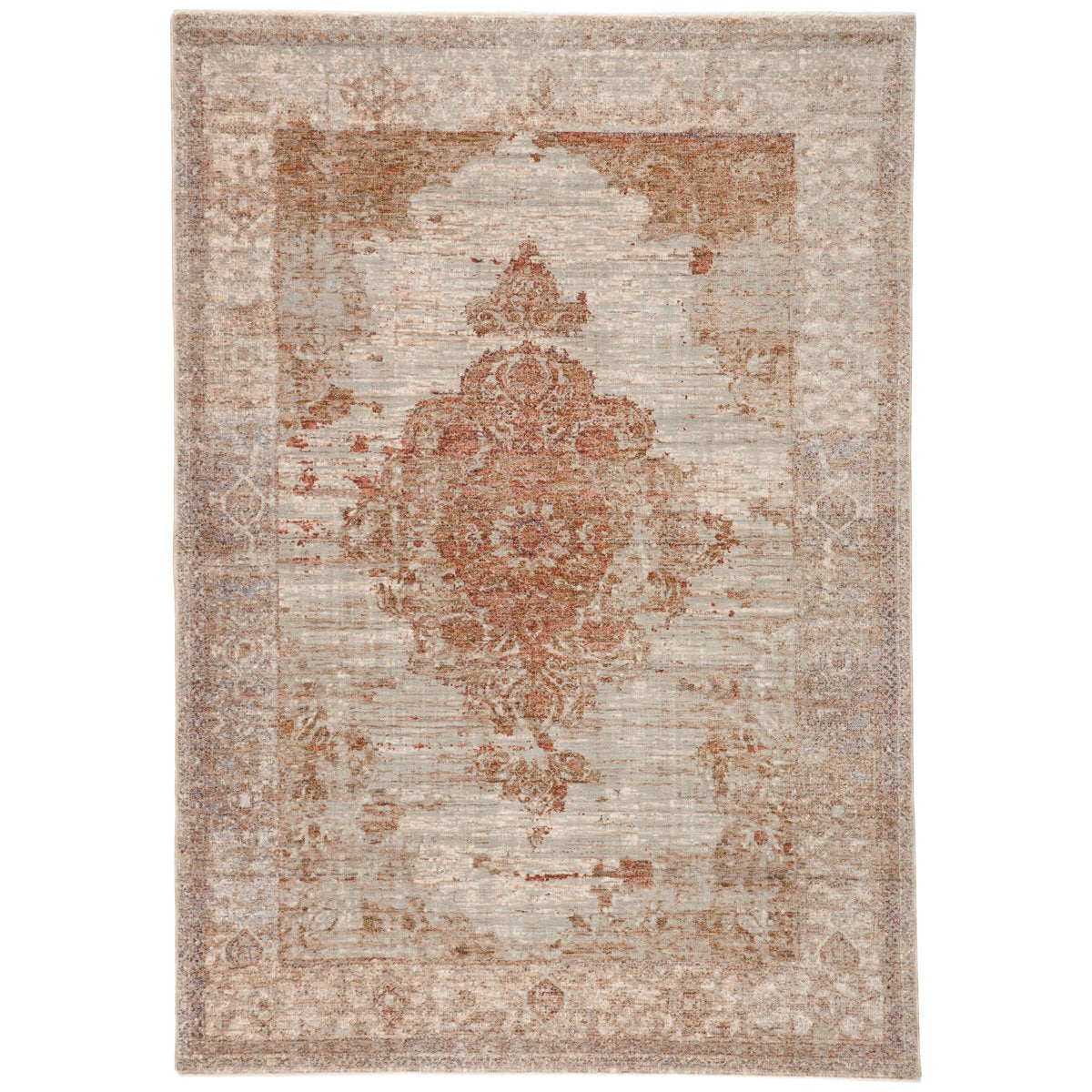 Jaipur Valentia Beatty Medallion Tan Rust VLN07 Area Rug