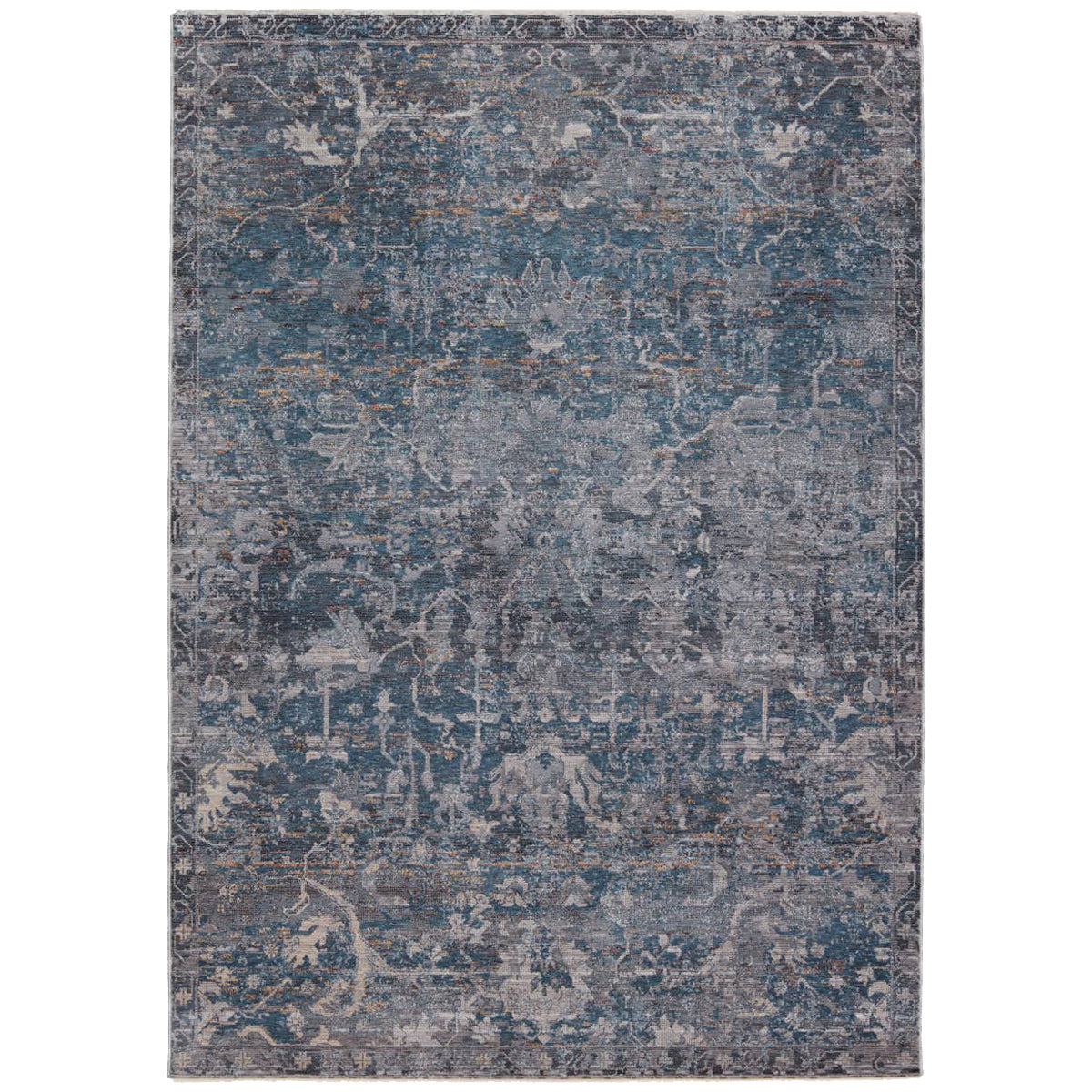 Jaipur Valentia Cicely Floral Blue Gray VLN12 Area Rug