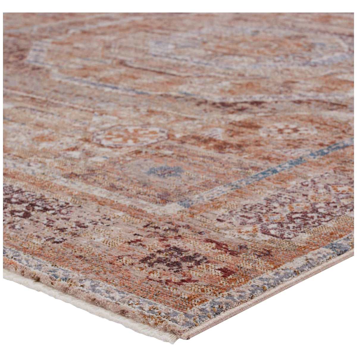 Jaipur Valentia Arcadia Medallion Rust Blue VLN15 Area Rug