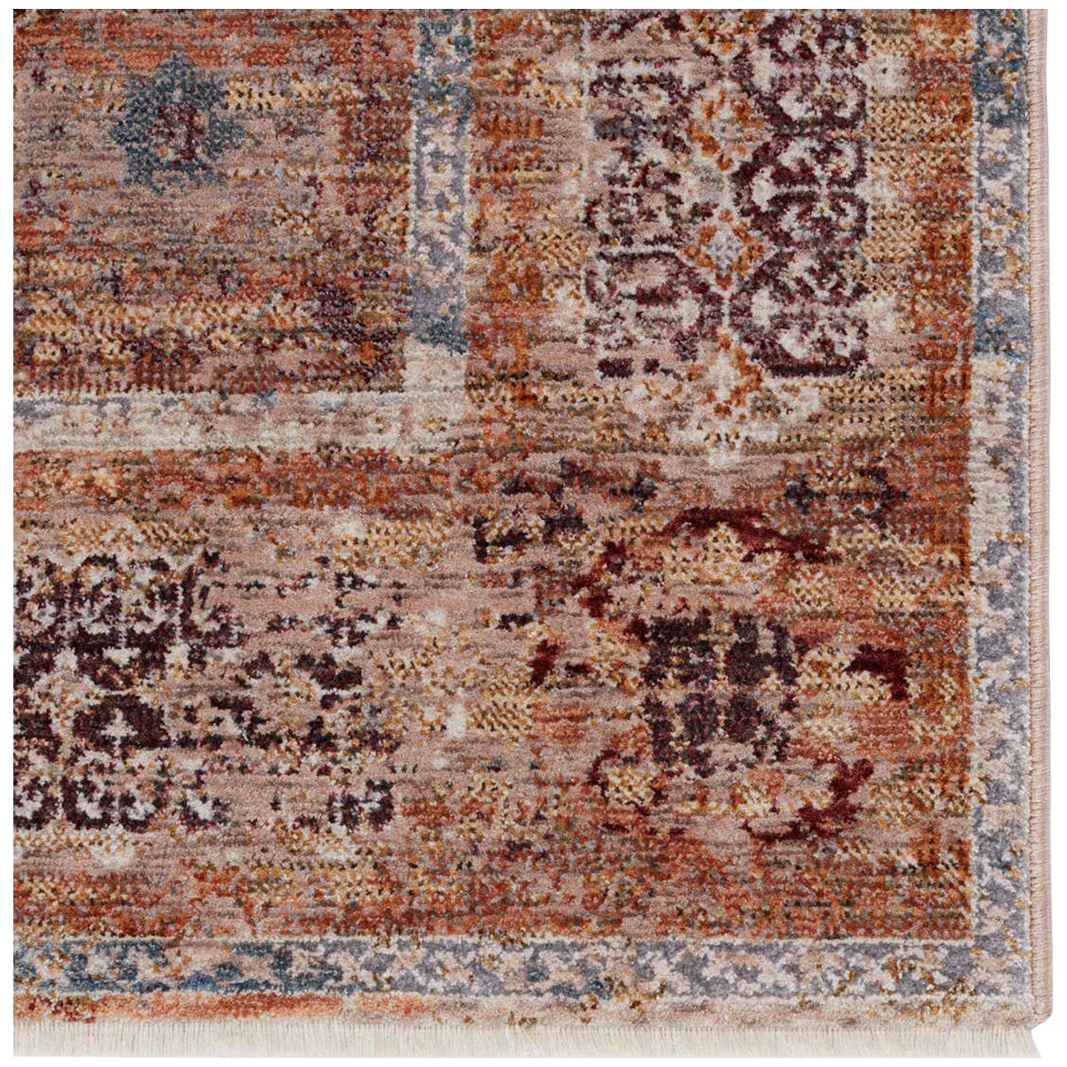 Jaipur Valentia Arcadia Medallion Rust Blue VLN15 Area Rug