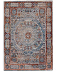 Jaipur Valentia Arcadia Medallion Blue Red VLN16 Area Rug