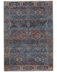 Jaipur Valentia Thessaly Medallion Dark Blue Red VLN17 Area Rug