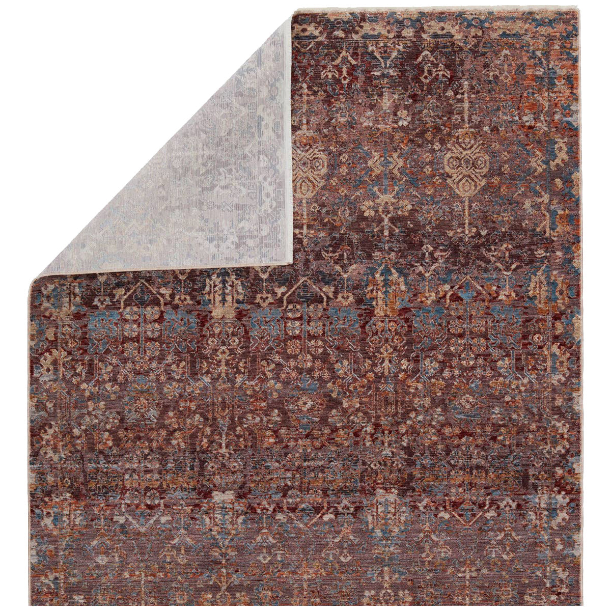 Jaipur Valentia Marisol Floral Maroon Blue VLN18 Area Rug