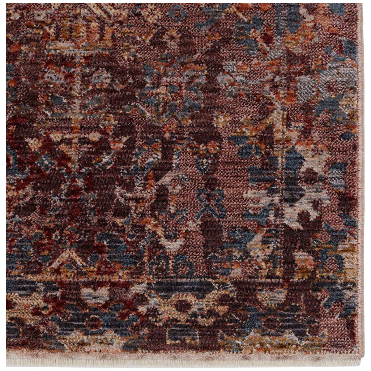 Jaipur Valentia Marisol Floral Maroon Blue VLN18 Area Rug