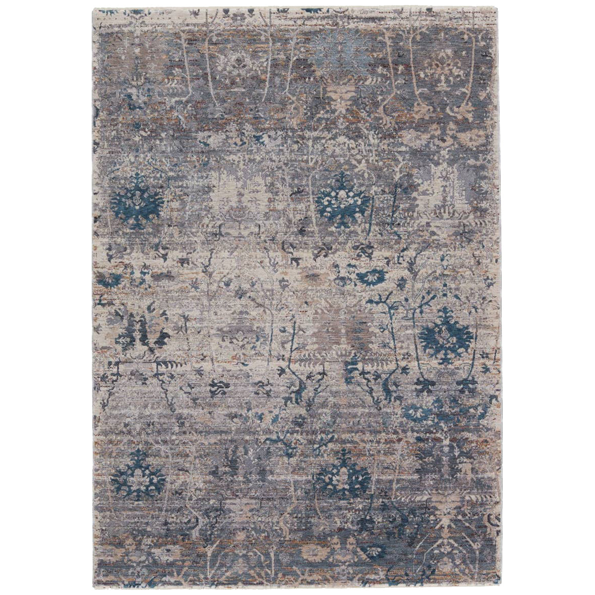 Jaipur Valentia Ozella Floral Gray Blue VLN20 Area Rug