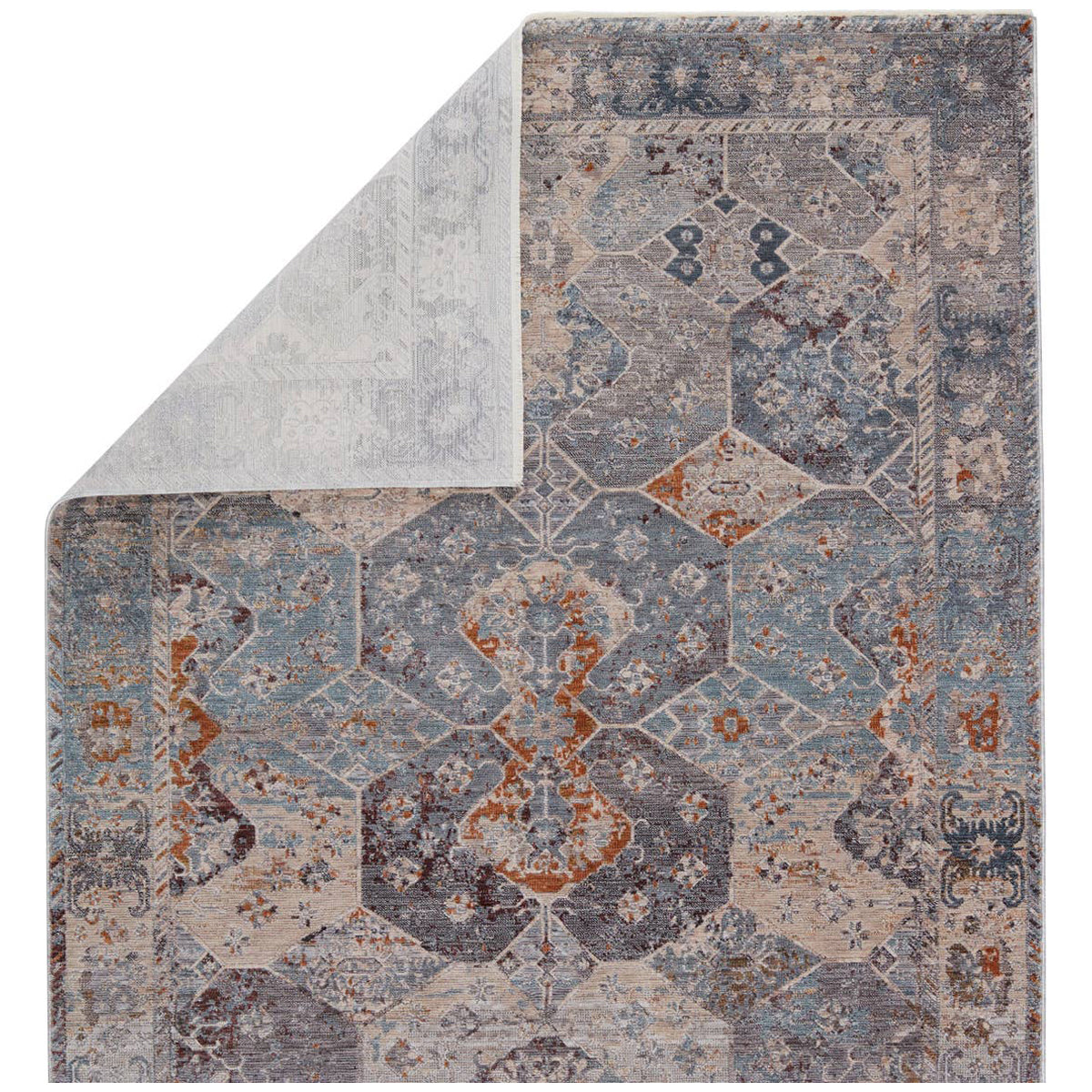 Jaipur Valentia Thessaly Medallion Blue Gray VLN21 Area Rug