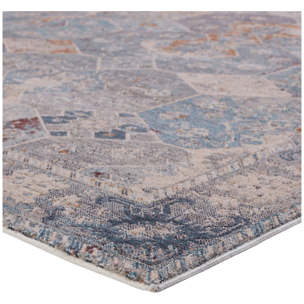 Jaipur Valentia Thessaly Medallion Blue Gray VLN21 Area Rug