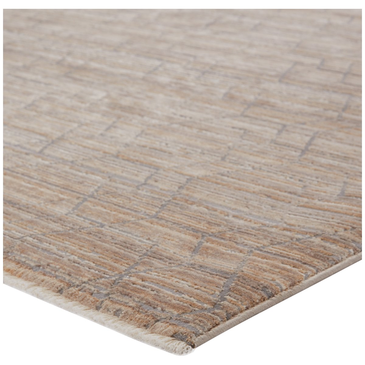 Jaipur Vienne Cavendish Trellis Geometric Tan Gray VNE12 Rug