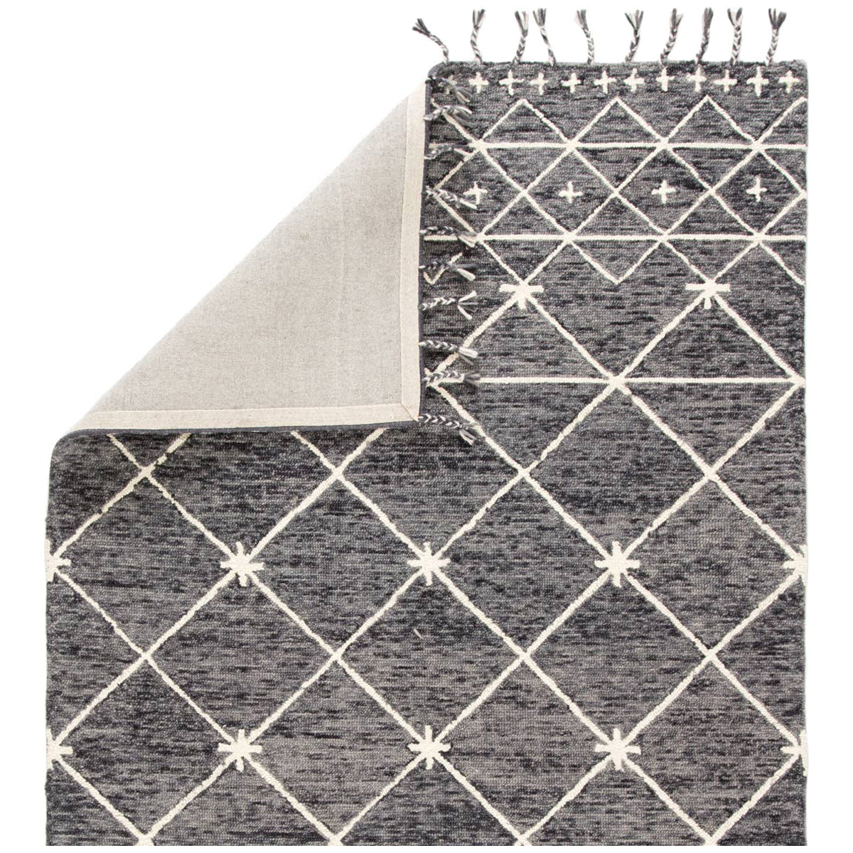 Jaipur Vera by Nikki Chu Rhea Trellis Gray Ivory VNK03 Area Rug