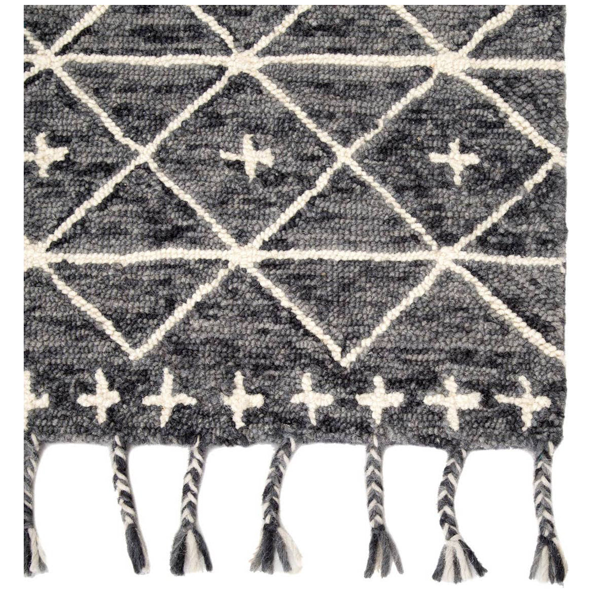 Jaipur Vera by Nikki Chu Rhea Trellis Gray Ivory VNK03 Area Rug