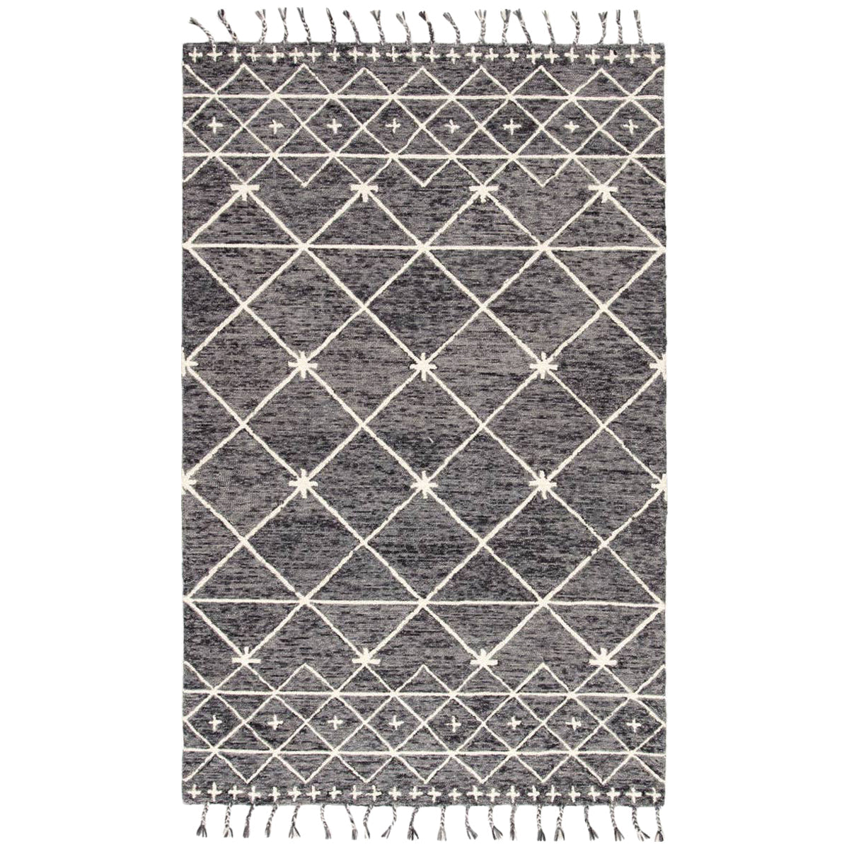 Jaipur Vera by Nikki Chu Rhea Trellis Gray Ivory VNK03 Area Rug