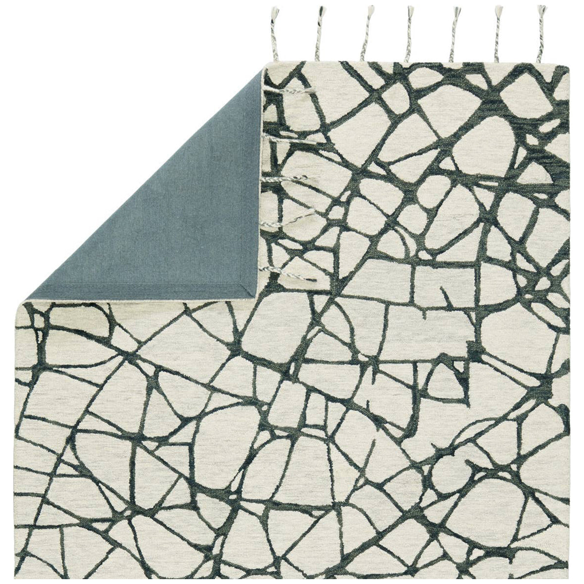 Jaipur Vera by Nikki Chu Raska Abstract Gray Ivory VNK09 Area Rug