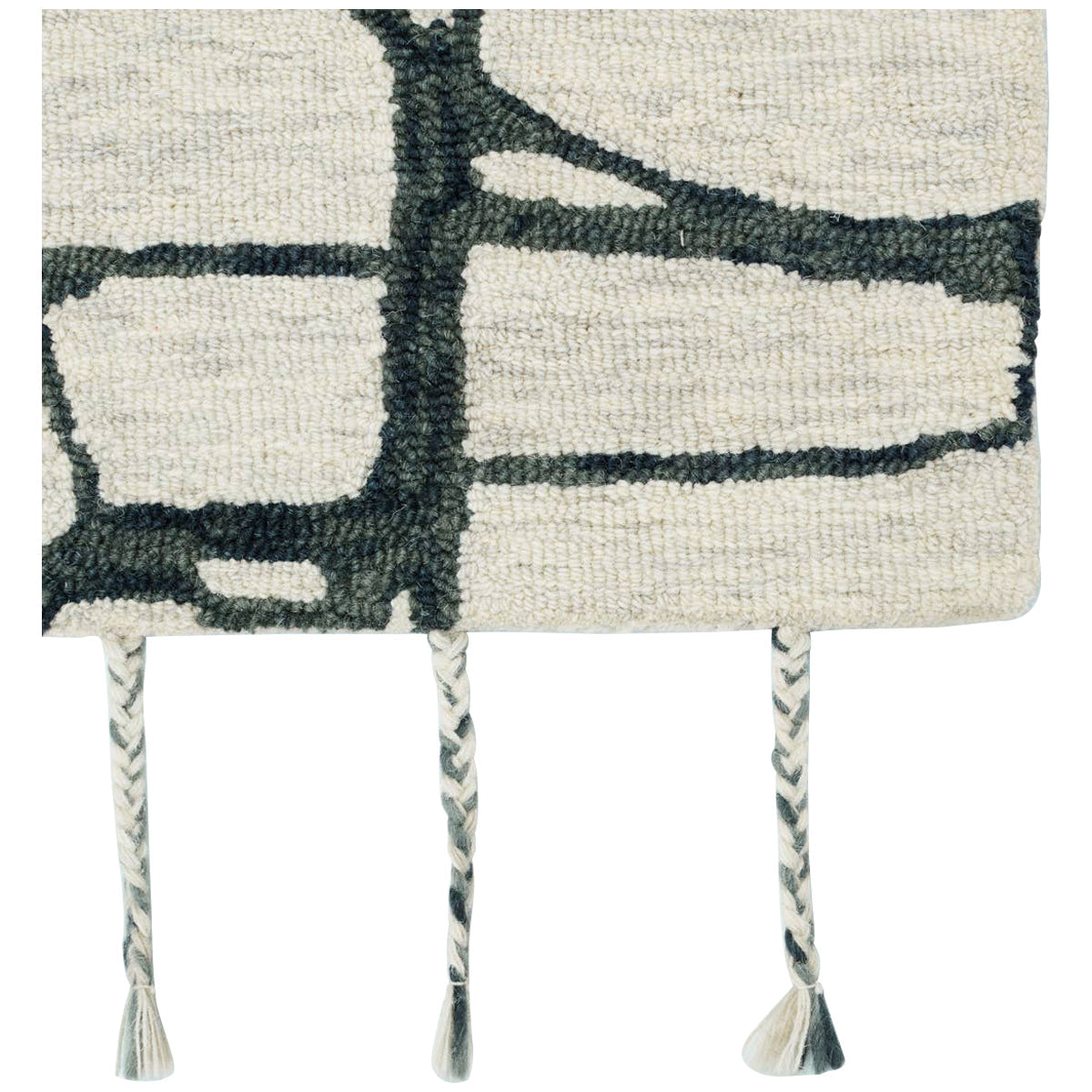 Jaipur Vera by Nikki Chu Raska Abstract Gray Ivory VNK09 Area Rug