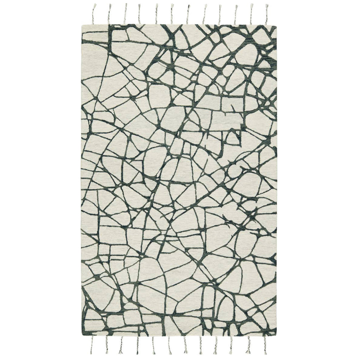 Jaipur Vera by Nikki Chu Raska Abstract Gray Ivory VNK09 Area Rug