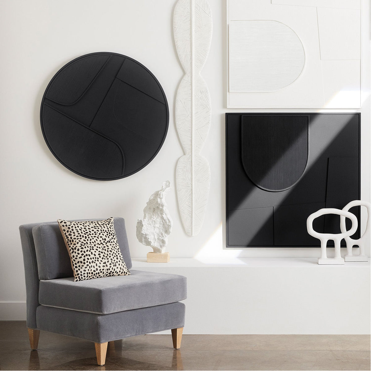 Made Goods Skylar Square Abstract Wall Art