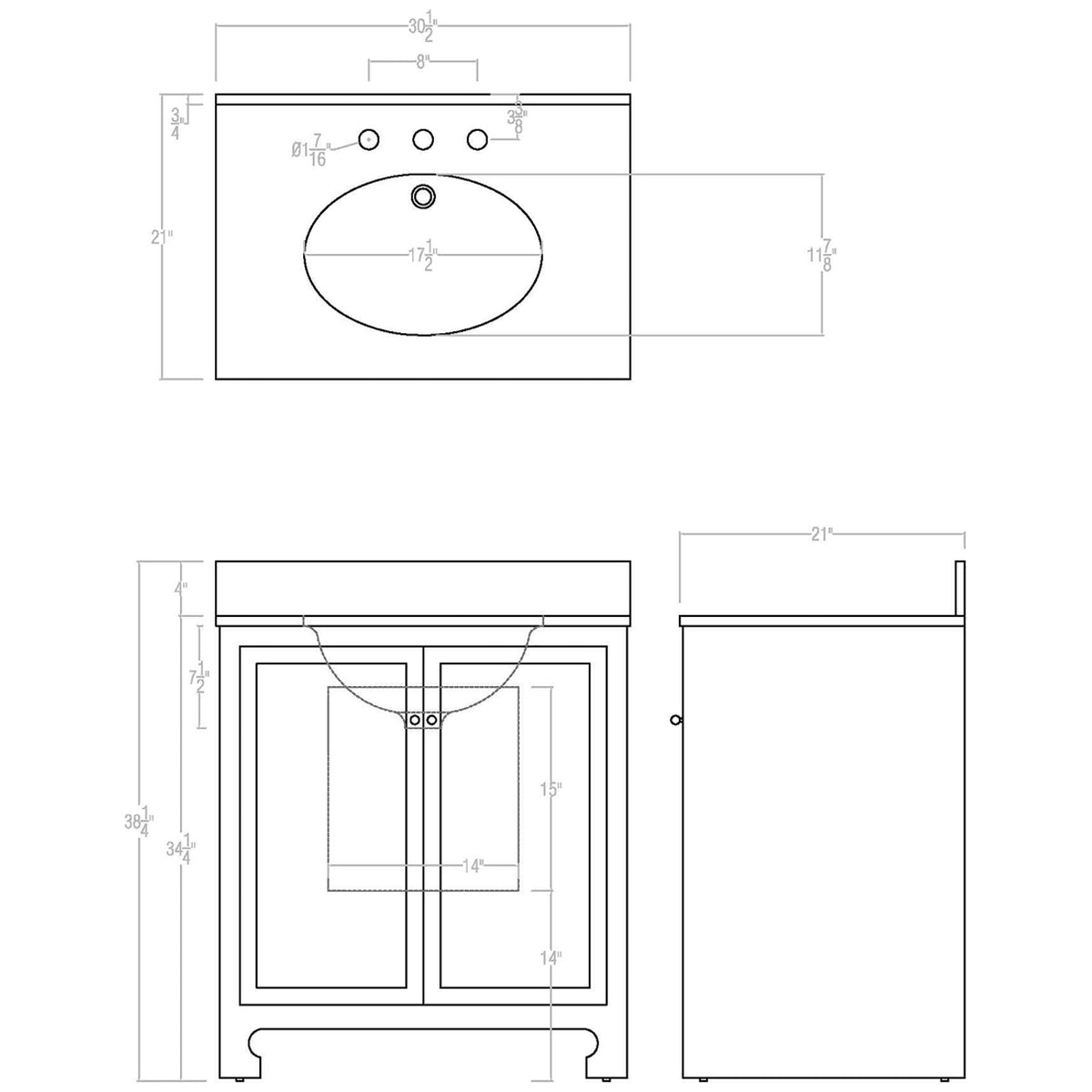 Worlds Away Boyd Bath Vanity