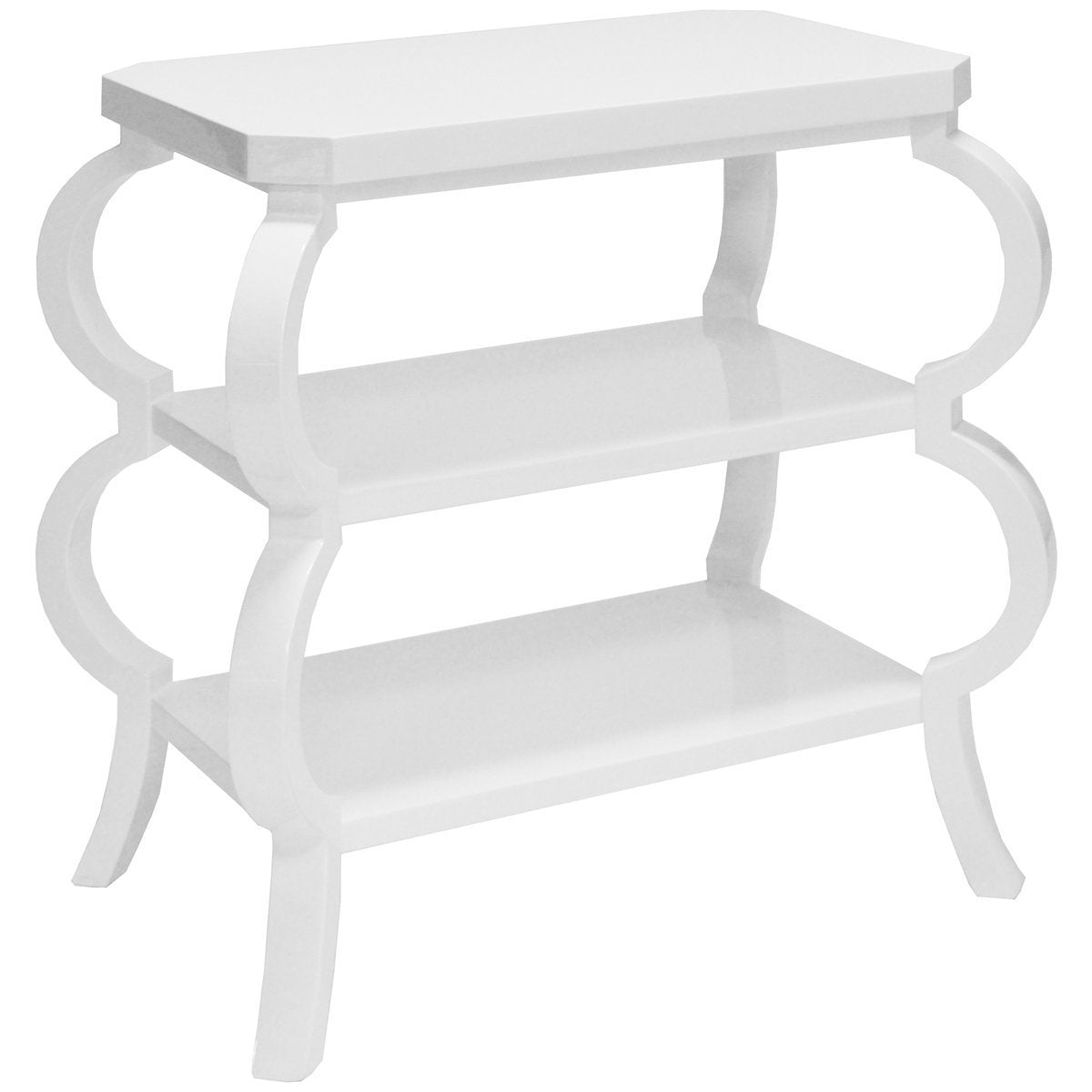 Worlds Away Olive Three-Tier Side Table