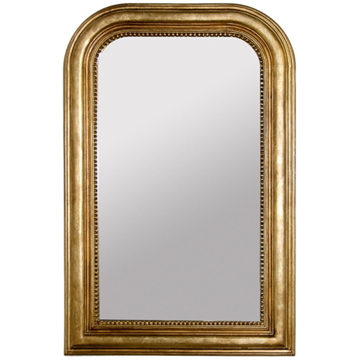 Worlds Away Handcarved Curved Top Rectangular Mirror WAVERLY G