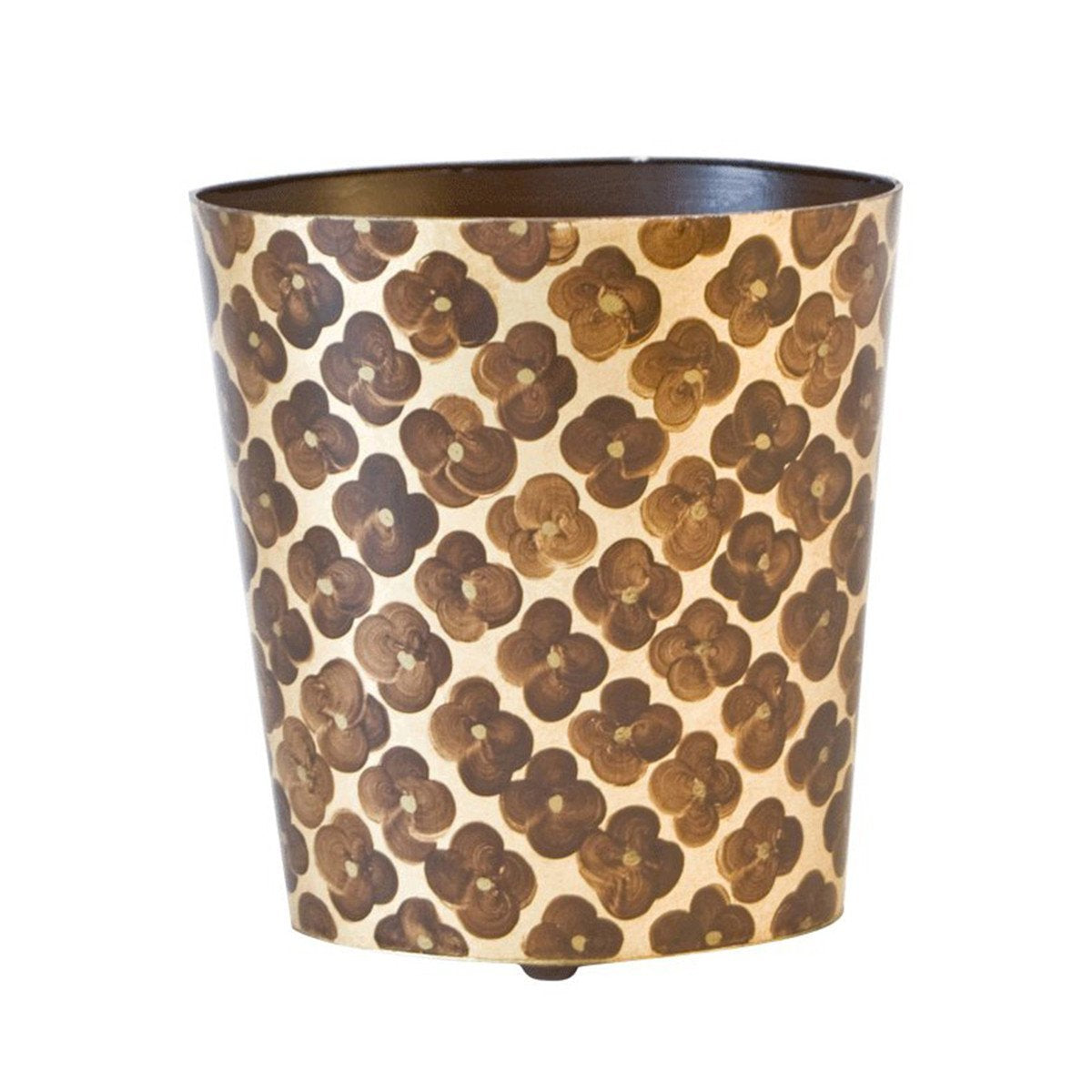 Worlds Away 12&quot; High Oval Wastebasket