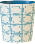 Worlds Away 11" Wide High Oval Wastebasket