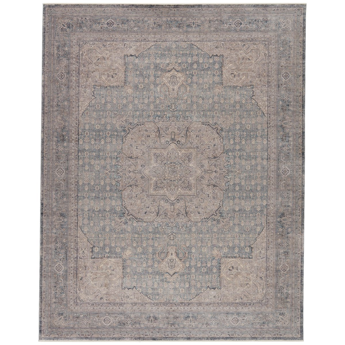 Jaipur Winsome Epsilon Medallion Blue Gray WNO01 Rug