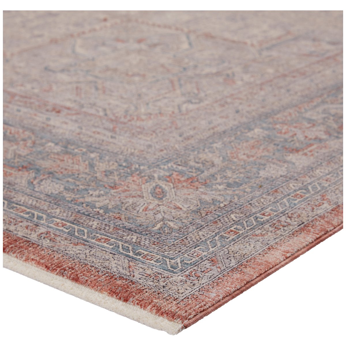 Jaipur Winsome Epsilon Medallion Red Blue WNO02 Rug