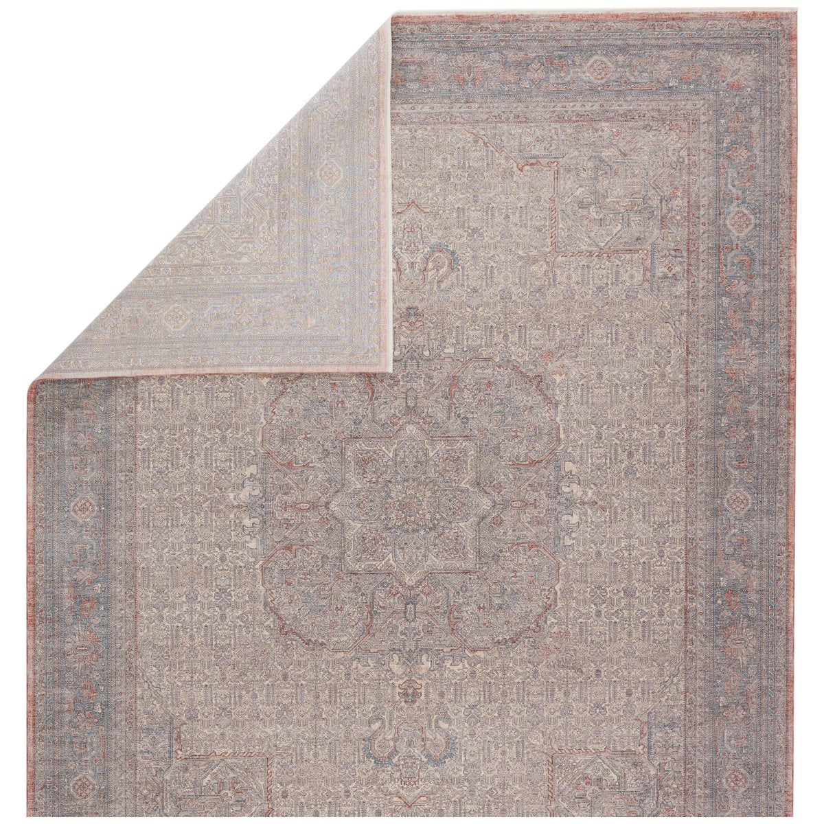 Jaipur Winsome Epsilon Medallion Red Blue WNO02 Rug