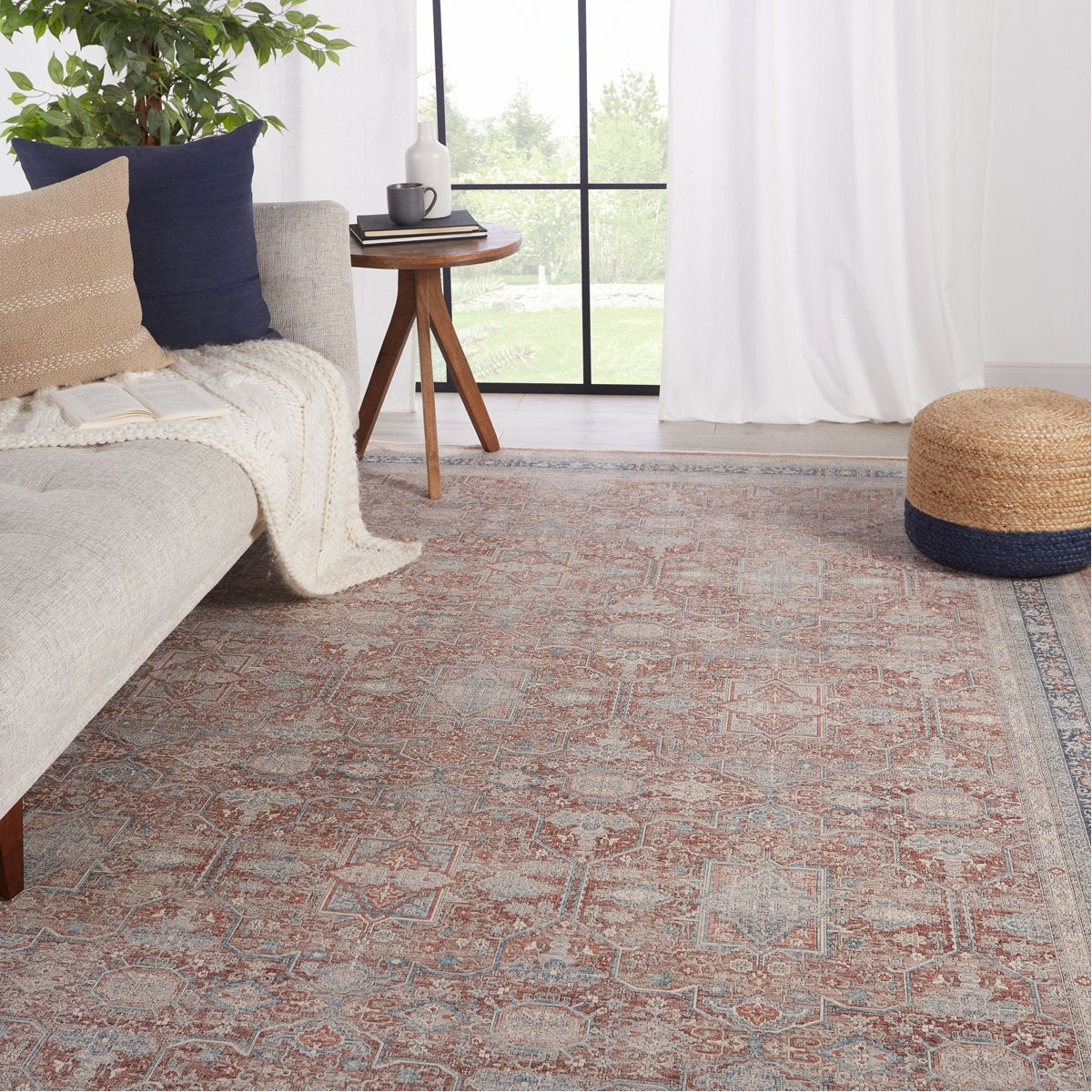 Jaipur Winsome Brinson Oriental Red Gray WNO04 Rug