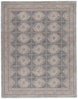 Jaipur Winsome Jamestown Trellis Geometric Blue Cream WNO05 Rug