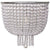 Visual Comfort Jacqueline Medium Sconce with Clear Glass