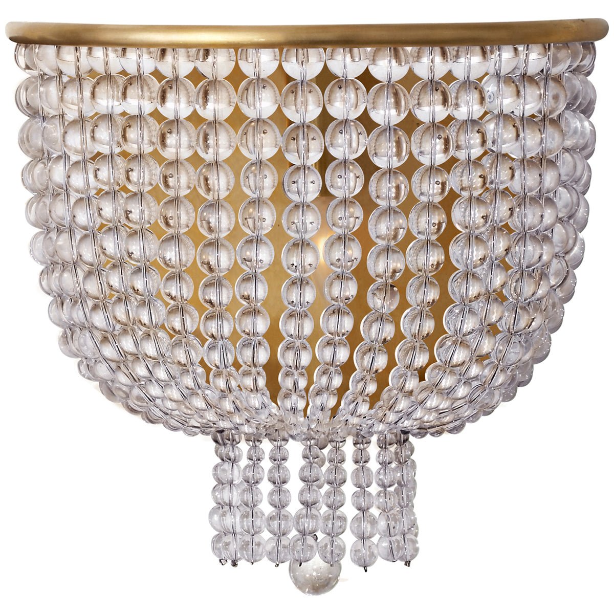 Visual Comfort Jacqueline Medium Sconce with Clear Glass