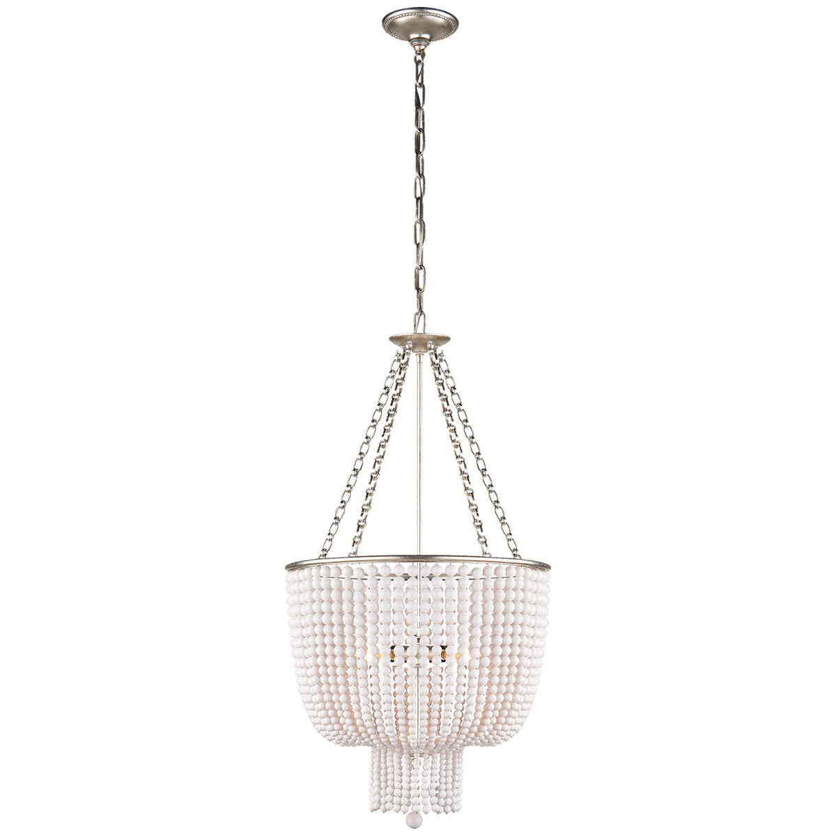 Visual Comfort Jacqueline Chandelier with White Acrylic