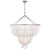 Visual Comfort Jacqueline Two-Tier Chandelier with White Acrylic