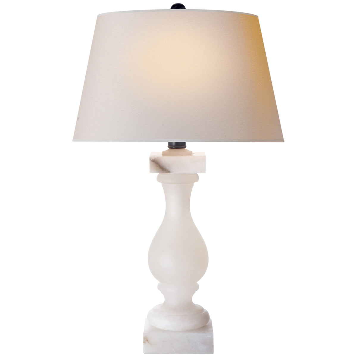 Visual Comfort Balustrade Table Lamp in Alabaster