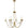 Visual Comfort Marigot Medium Chandelier with Seeded Glass Trim