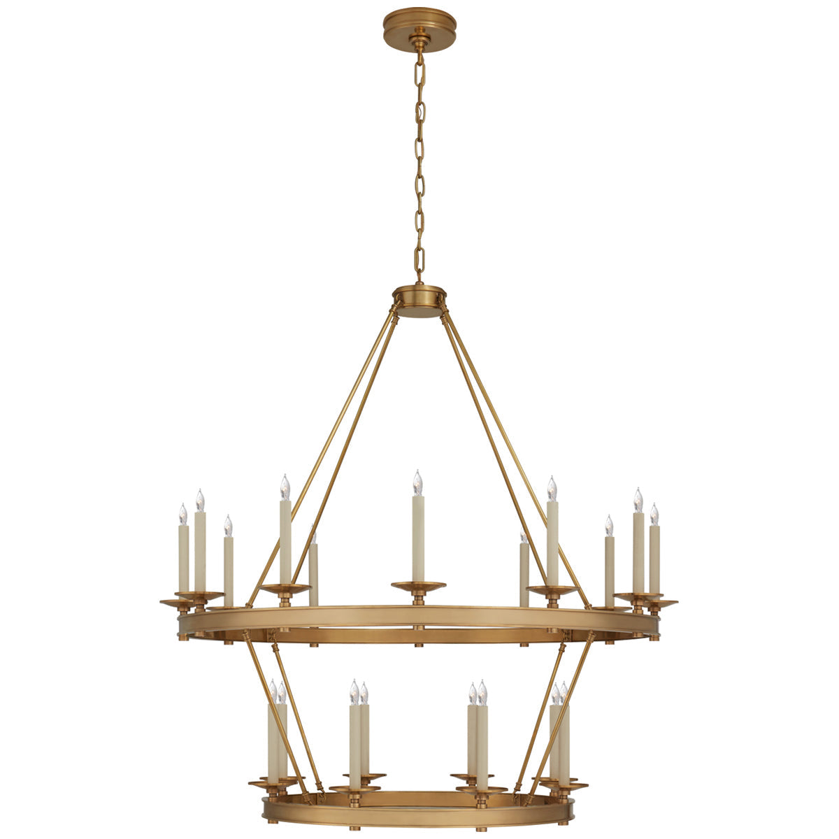 Visual Comfort Launceton Large 2-Tiered Chandelier