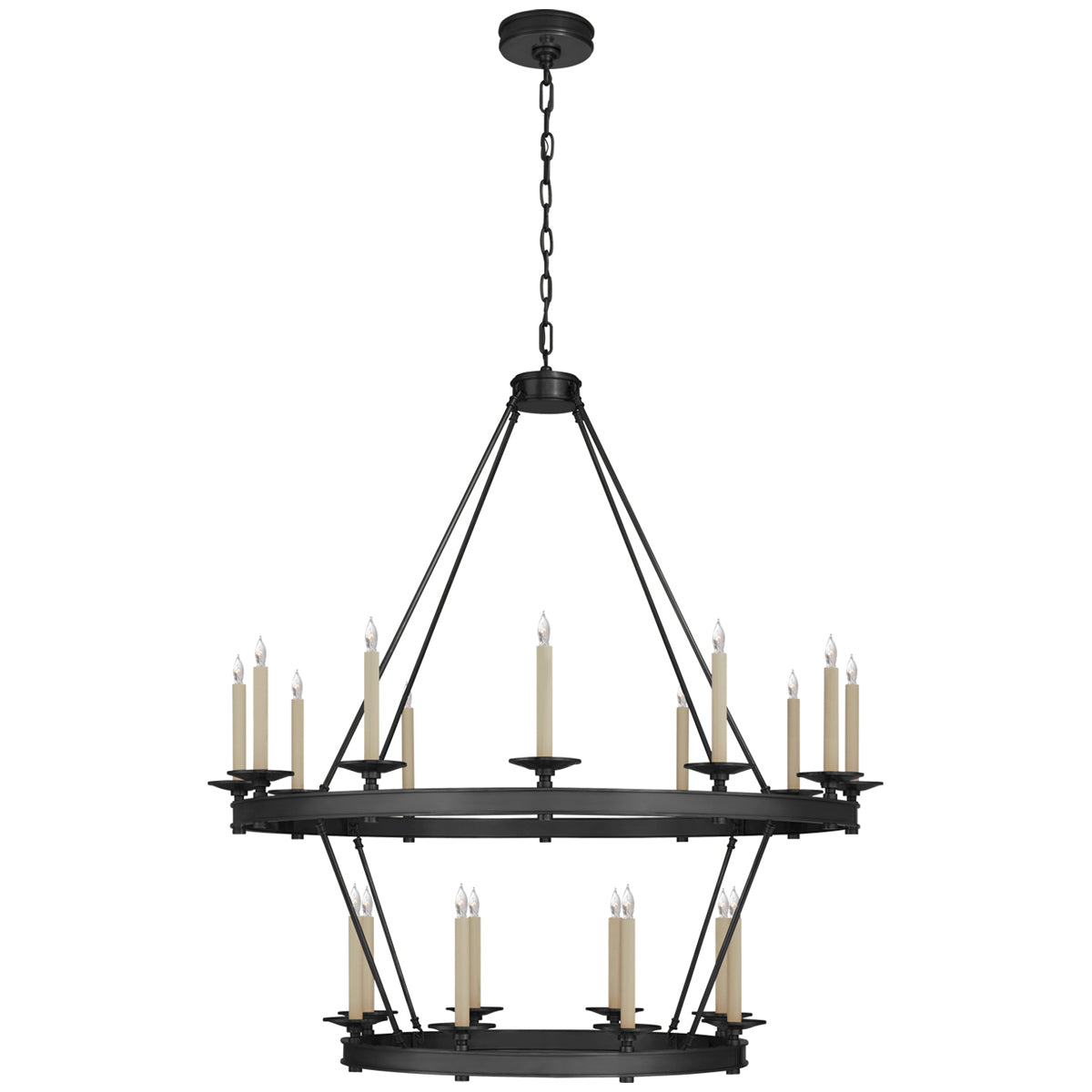 Visual Comfort Launceton Large 2-Tiered Chandelier