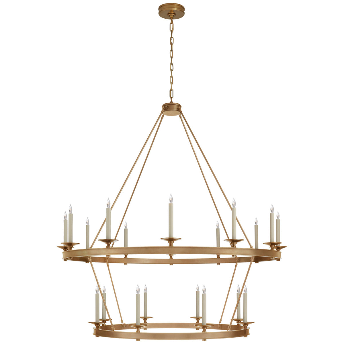 Visual Comfort Launceton Grande 2-Tiered Chandelier