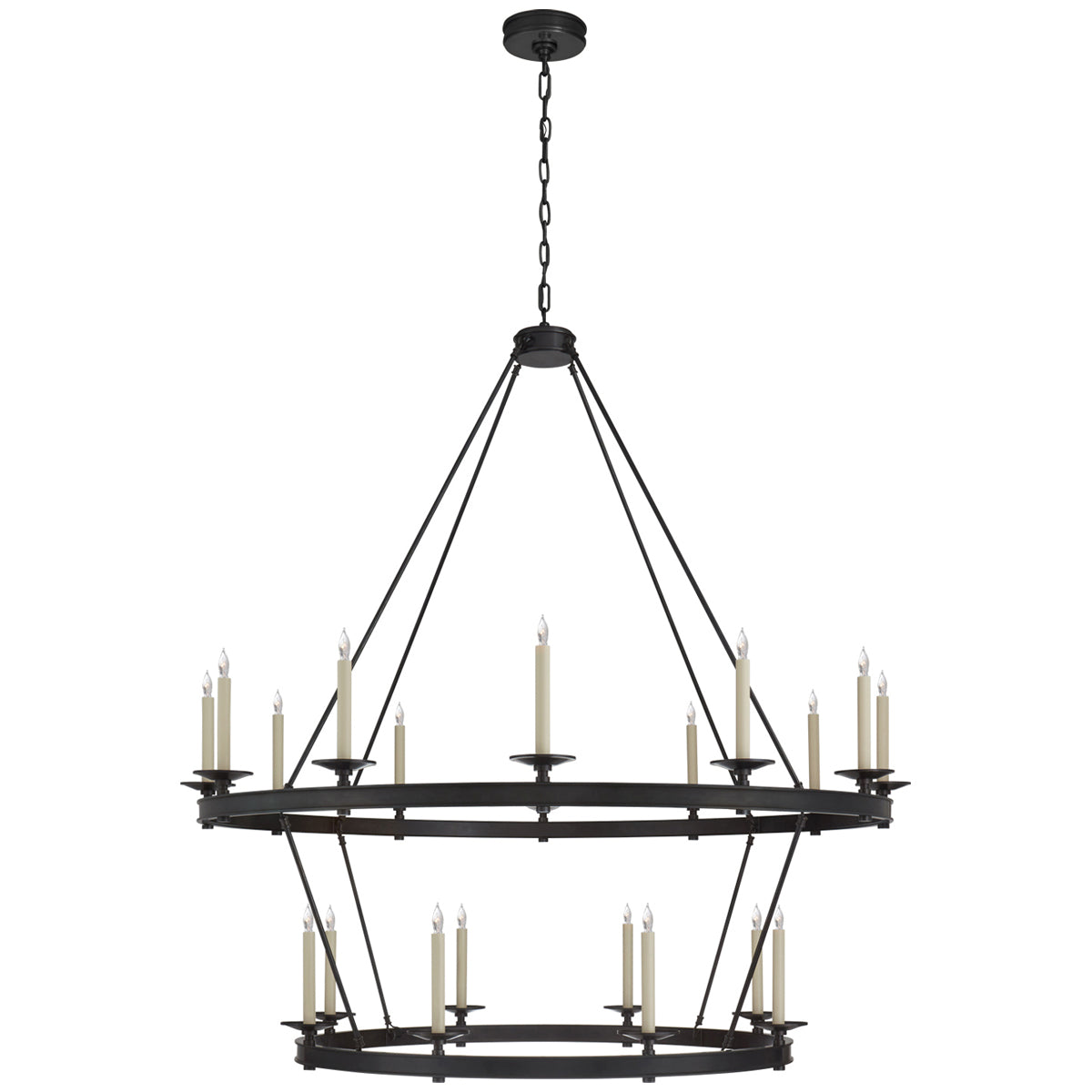 Visual Comfort Launceton Grande 2-Tiered Chandelier