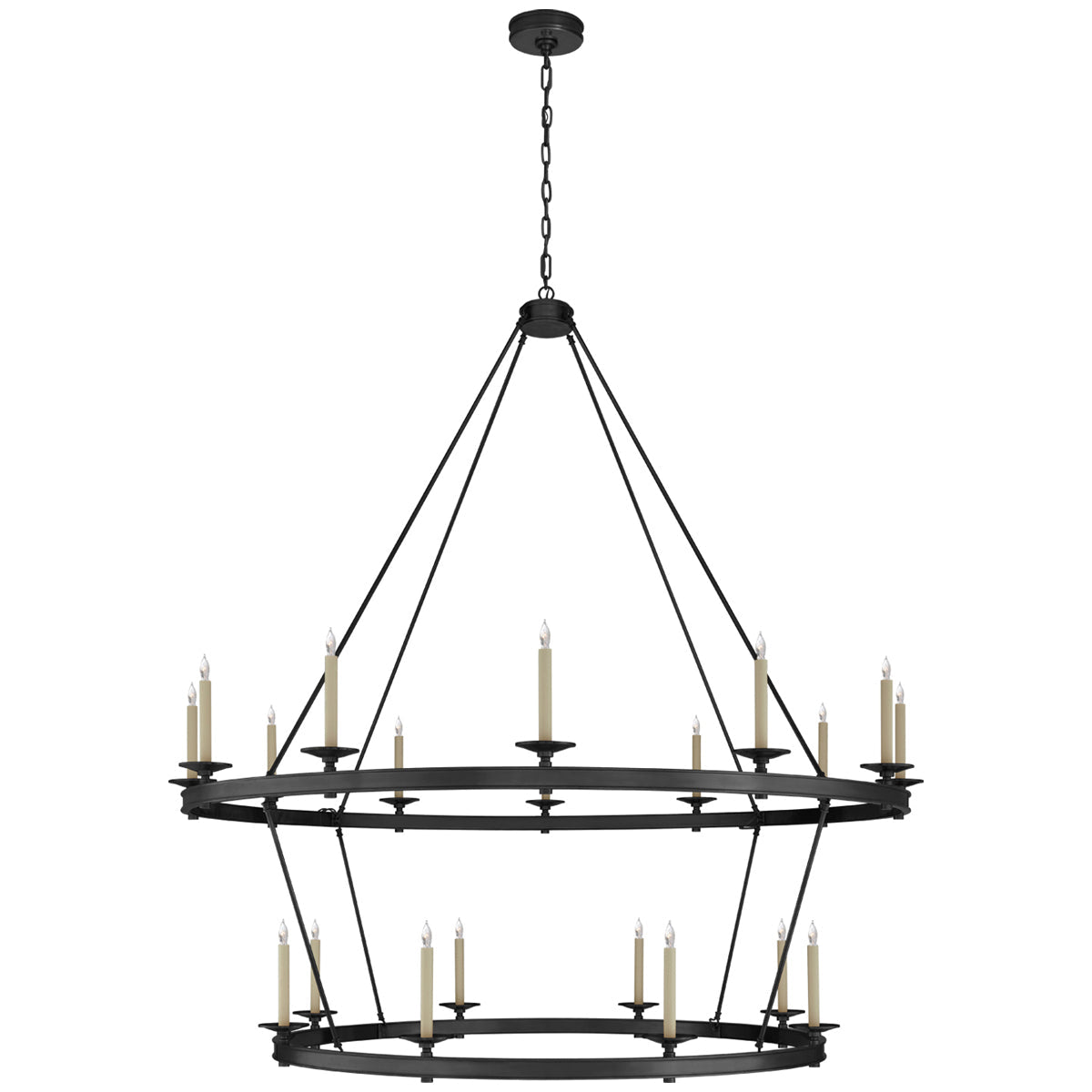 Visual Comfort Launceton XXL 2-Tiered Chandelier