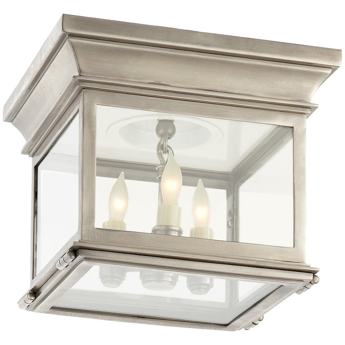 Visual Comfort Club Small Square Flush Mount