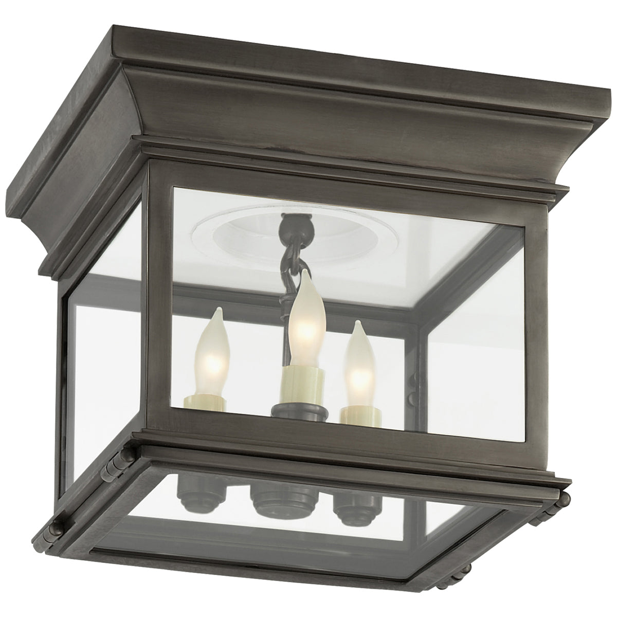 Visual Comfort Club Small Square Flush Mount