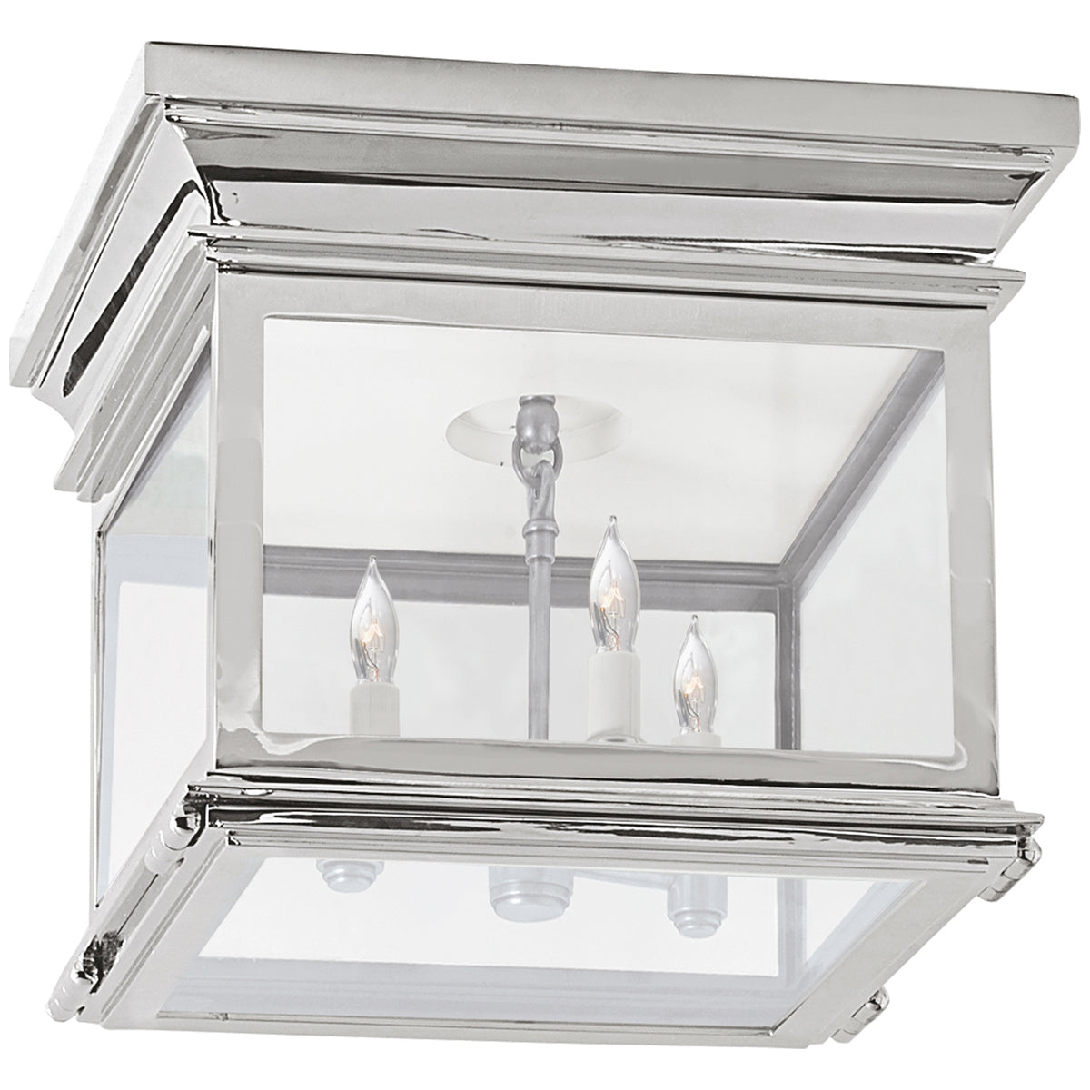 Visual Comfort Club Small Square Flush Mount